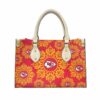 Stocktee Kansas City Chiefs Ornamental Round Pattern Limited Edition Fashion Lady Handbag NEW042410 2