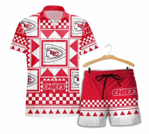 Stocktee Kansas City Chiefs Polynesian Pattern Limited Edition Hawaii Shirt and Shorts Summer Collection Size S 5XL NEW018810 3