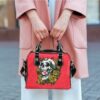Stocktee Kansas City Chiefs Skull And Flowers Design Limited Edition Lady Leather Handbag NEW029510 1