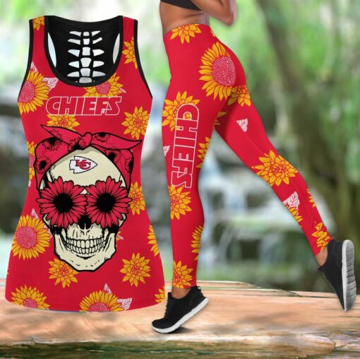 Stocktee Kansas City Chiefs Sunflowers Limited Edition All Over Print Leggings Tank Top S 5XL NLA069510 1
