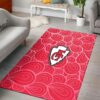 Stocktee NFL Kansas City Chiefs Peacock Feathers Pattern PREMIUM Limited Edition Area Rug Size S M L NLA048610 1