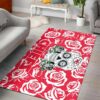 Stocktee NFL Kansas City Chiefs Skull and Rose Pattern PREMIUM Limited Edition Area Rug Size S M L NLA052010 1