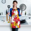 kansas city chiefs cat lover apron oven mitts and pot holder socks new0668101920106 knlya