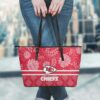 kansas city chiefs flowers design limited edition tote bag and wallet nla01841082242640 w7iht