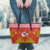 kansas city chiefs flowers pattern limited edition tote bag and wallet nla02061048539573 2rh2w