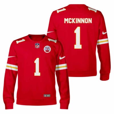 NFL Jerick McKinnon Kansas City Chiefs American Football Conference Champions Sweatshirt