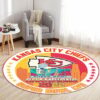 nfl kansas city chiefs super bowl lvii round rug34637774 hwwu5
