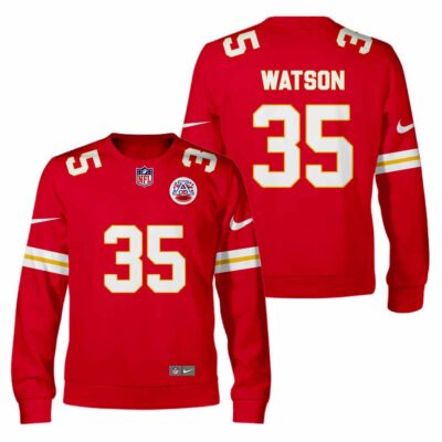 NFL Justin Watson Kansas City Chiefs American Football Conference Champions Sweatshirt