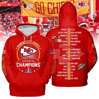 2024 Kansas City Chiefs Super Bowl LVIII Champions Hoodie