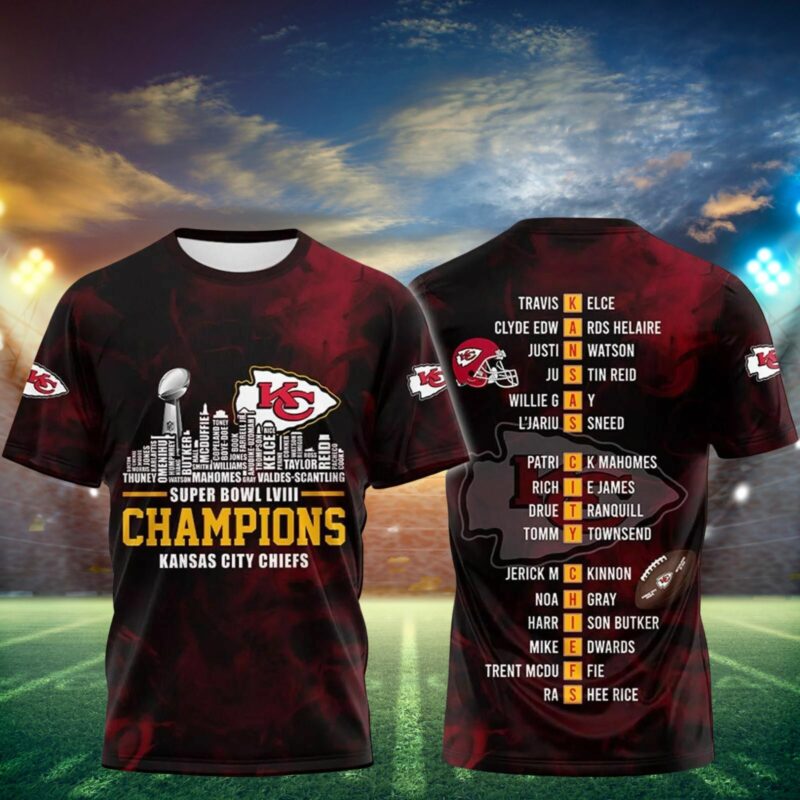 Chiefs Team Champs Super Bowl 58 LVIII Champions T-Shirt
