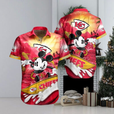 Cool Disney Mickey Mouse Kansas City Chiefs Hawaiian Shirt