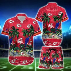 Kansas City Chiefs Coconut Tree All Over Print Hawaiian Shirt