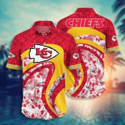 Kansas City Chiefs Hibiscus Print Hawaiian Shirt