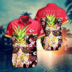 Tropical Pattern Pineapple Kansas City Chiefs Hawaiian Shirt