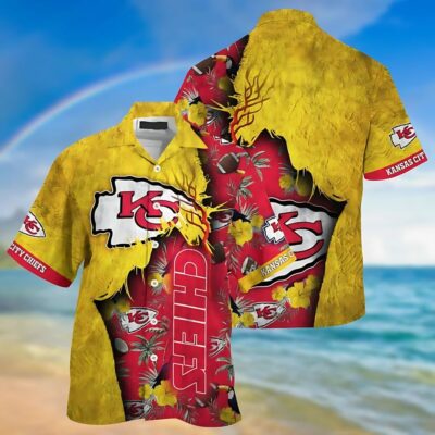 Chiefs Floral Explosion Tropical Hawaiian Shirt