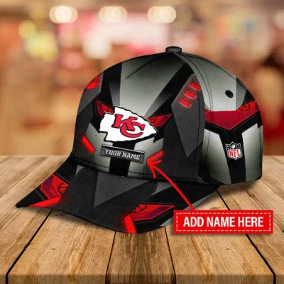 Futuristic Kansas City Chiefs Personalized Baseball Cap