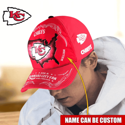Heartland Pride Kansas City Chiefs Personalized Baseball Cap mockup