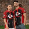 Kansas City Chiefs Dynamic Stripes Polo Shirt Mockup