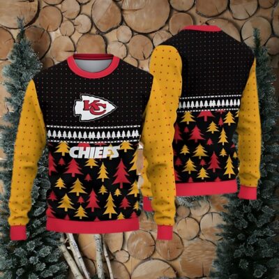 Kansas City Chiefs Festive Fores Ugly Christmas Sweater