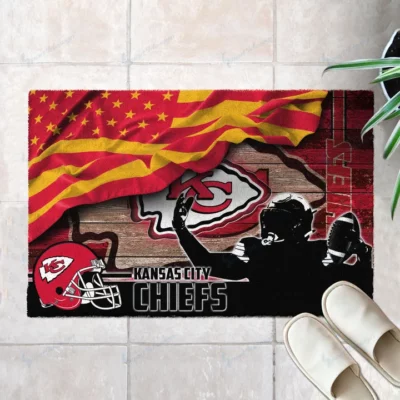 Kansas City Chiefs Flag Tribute Doormat