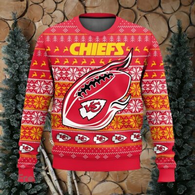 Kansas City Chiefs Holiday Touchdown Ugly Christmas Sweater