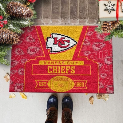 Kansas City Chiefs Legacy Established 1960 Doormat