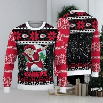 Kansas City Chiefs Santa Claus Hoho Ugly Christmas Sweater