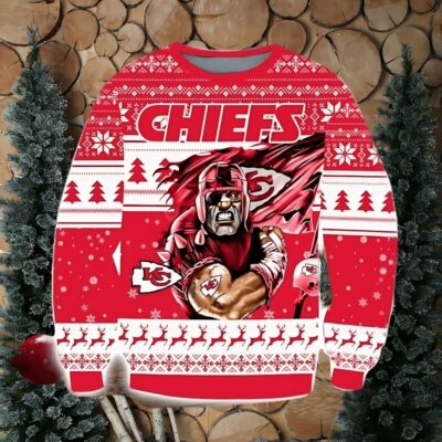 Kansas City Chiefs Superhero Holiday Ugly Christmas Sweater