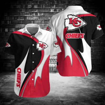 Kansas City Chiefs Swirl Fusion Hawaiian Shirt