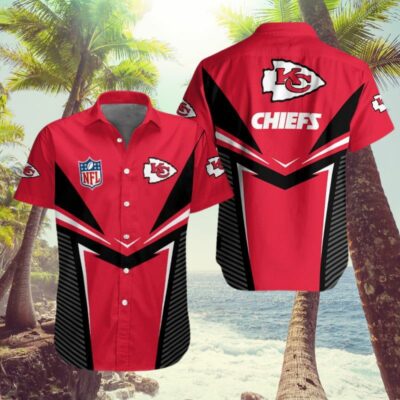 Kansas City Chiefs Vivid Chevron Hawaiian Shirt