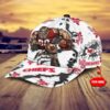 Kansas City Chiefs Warrior Spirit Custom Name Baseball Cap left side