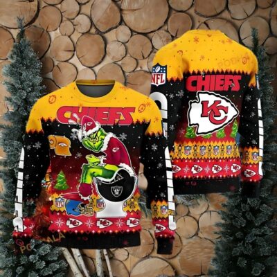 NFL Chiefs & Grinch Collab Ultimate Ugly Christmas Sweater