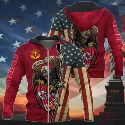 Patriotic Pride Kansas City Chiefs 3D Hoodie