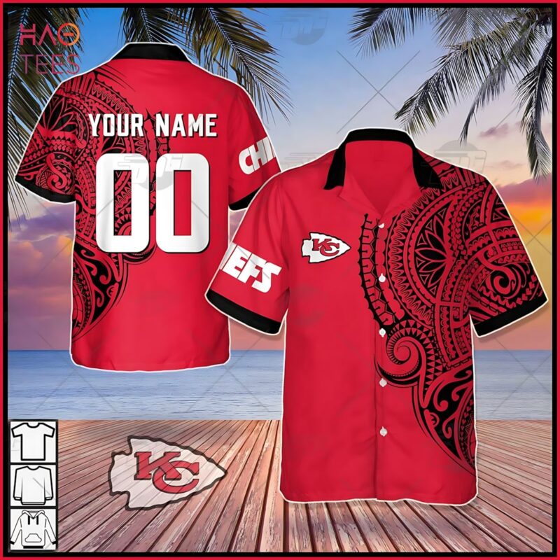 Personalized Kansas City Chiefs Polynesian Pride Hawaiian Shirt