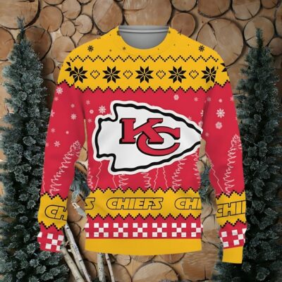 Snow Team Logo Kansas City Chiefs Christmas Tree Ugly Xmas Sweater