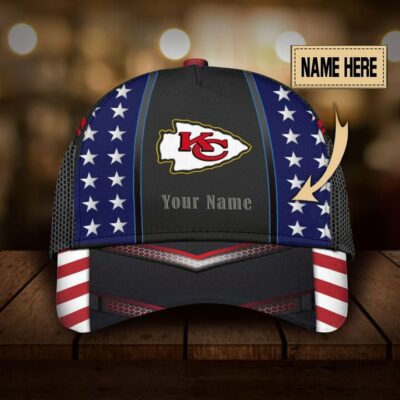 Stars and Stripes Kansas City Chiefs Personalized Cap