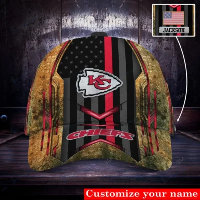 Valor Flag Kansas City Chiefs Custom Baseball Cap