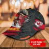 Warrior Chief Kansas City Chiefs Custom Baseball Cap left side