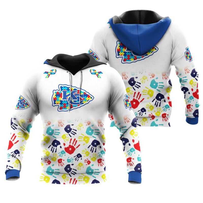 Kansas City Chiefs Autism Awareness 3D Hoodie