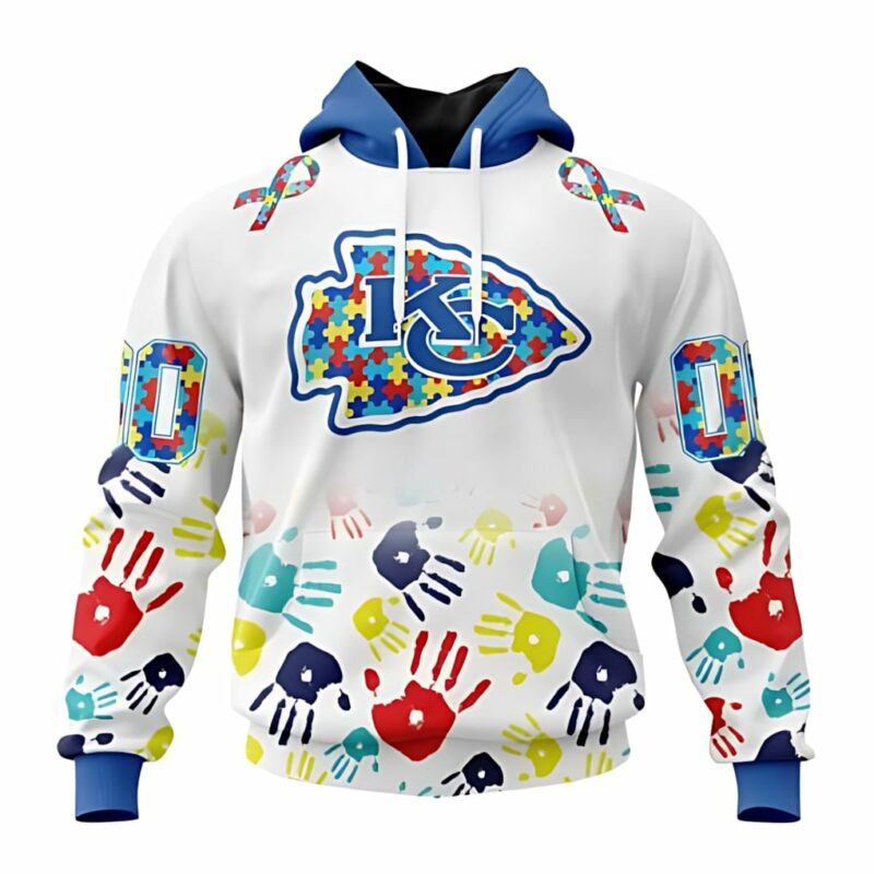 Kansas City Chiefs Autism Awareness 3D Hoodie