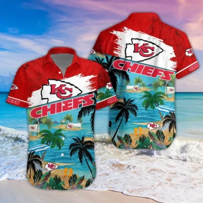 Kansas City Chiefs Beach Breeze With Coconut Tree Hawaiian Shirt