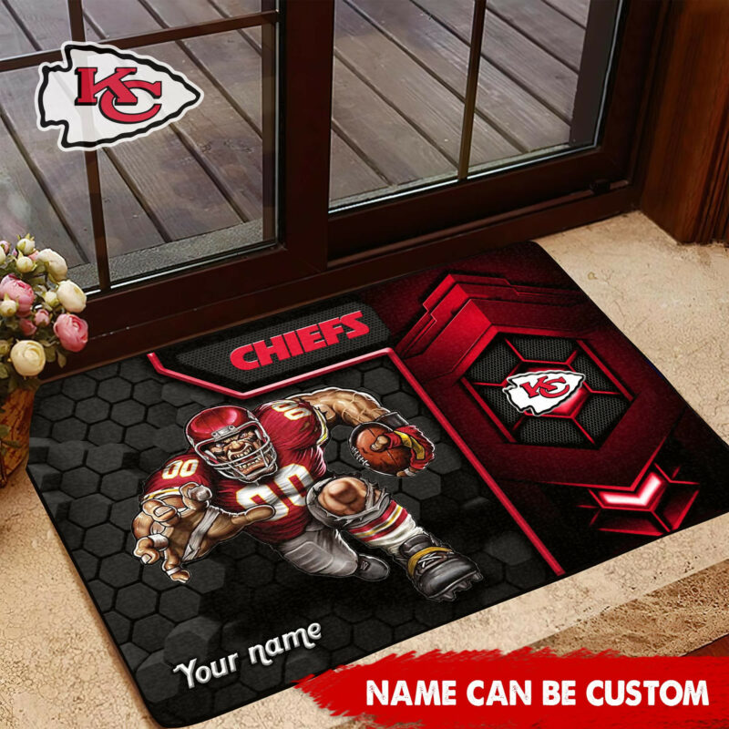 Kansas City Chiefs Custom Blitz Doormat