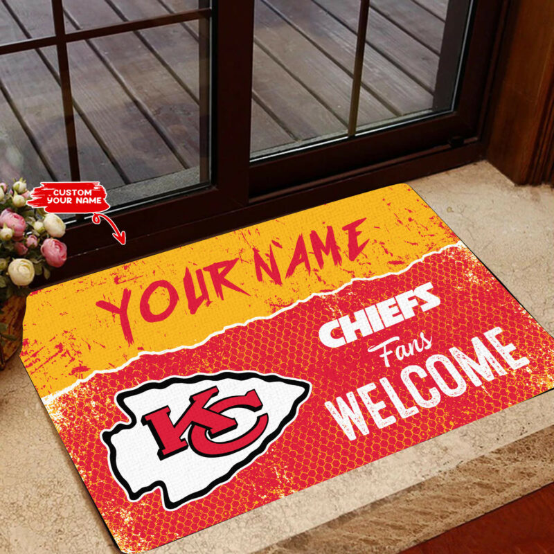 Kansas City Chiefs Custom Welcome Mat