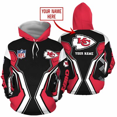 Kansas City Chiefs Geometric Warrior Custom Hoodie