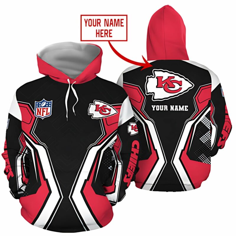 Kansas City Chiefs Geometric Warrior Custom Hoodie