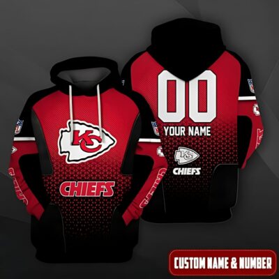 Kansas City Chiefs Gradient Fury Custom Hoodie