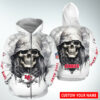 Kansas City Chiefs Grim Reaper Custom Zip Hoodie