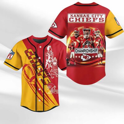 Kansas City Chiefs Kingdom AFC Champions Jersey Shirt