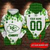 Kansas City Chiefs Personalized St. Patrick's Day Hoodie