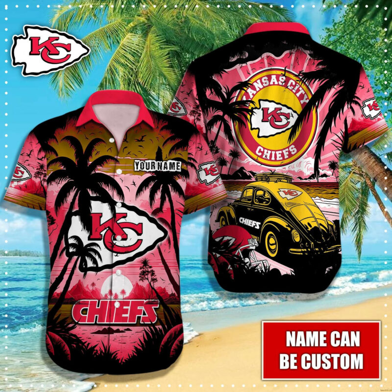 Kansas City Chiefs Retro Ride Hawaiian Shirt